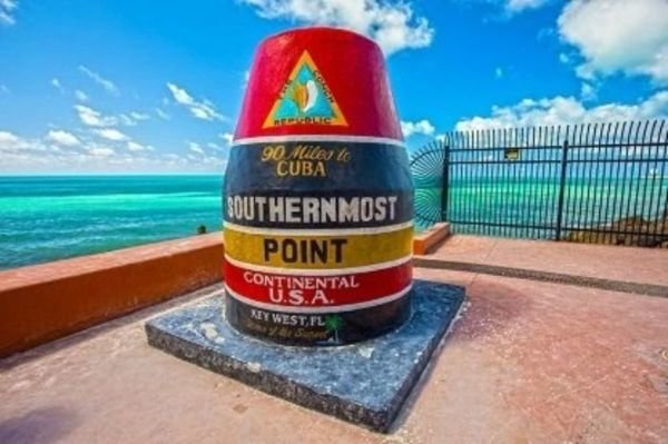 Southernmost Point marker located in Key West