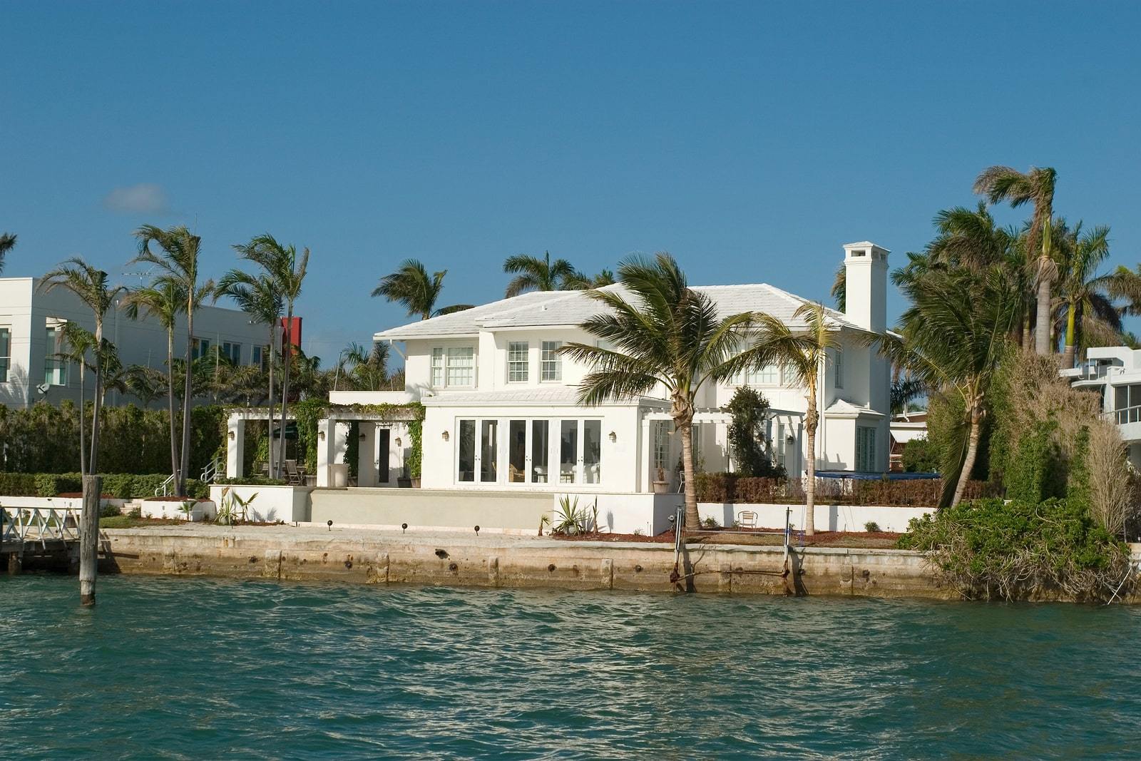 Luxury home overlooking Florida Keys waterway